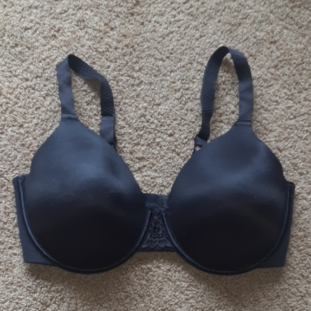 Vanity Fair Black Smooth T-Shirt Bra